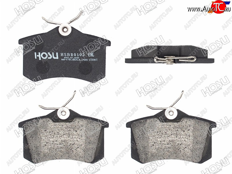 939 р. Колодки тормозные зад RH-LH SAT  Audi A4 ( B6,  B7) (2000-2009), Audi A6  C5 (1997-2004), Renault Fluence (2010-2012), Skoda Octavia ( A5,  A7,  A8) (2004-2022), Skoda Yeti (2009-2018), Volkswagen Scirocco  дорестайлинг (2008-2014)  с доставкой в г. Керчь