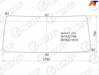 6 249 р. Стекло лобовое Hyundai HD65 99-18  HD72 99-18  HD75 99-18  HD78 99-18 XYG MIGHTY LFW  с доставкой в г. Керчь. Увеличить фотографию 1