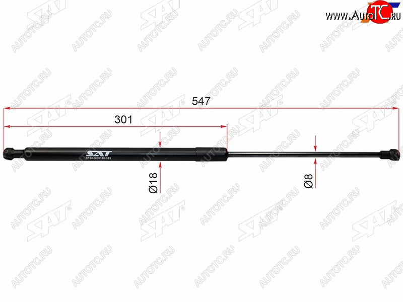 969 р. Упоры капота SAT  Toyota Mark X  X120 (2004-2009)  с доставкой в г. Керчь