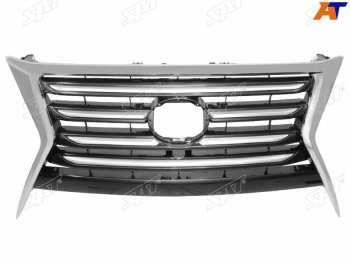 33 999 р. Решетка радиатора (под камеру) SAT Lexus GX460 J150 1-ый рестайлинг (2013-2019) (хром)  с доставкой в г. Керчь. Увеличить фотографию 2