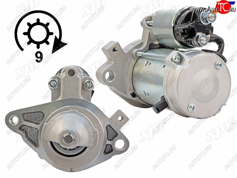 5 249 р. Стартер Toyota Vitz 05-10  Belta 05-12  Yaris 05-20 (1 kW Z=9)                                    SAT ST-28100-40140  с доставкой в г. Керчь