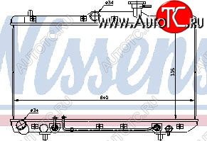 3 299 р. ACCENT 00- РАДИАТОР ОХЛАЖДЕН AT (NISSENS) (AVA) BodyParts hnacc00-911  с доставкой в г. Керчь
