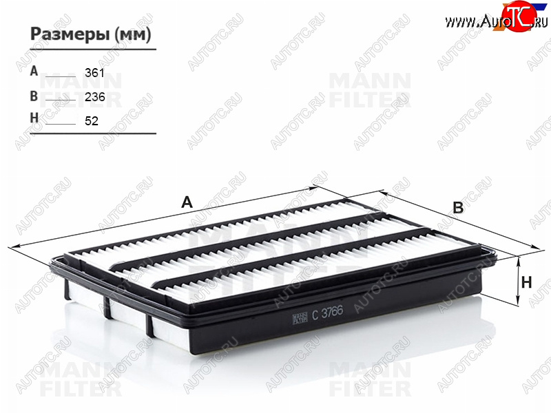 1 659 р. Фильтр воздушный MANN  Mitsubishi Montero ( V60,  V90) - Pajero ( 3 V70,  3 V60,  4 V90,  4 V80)  с доставкой в г. Керчь