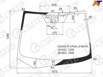 17 849 р. Стекло лобовое (Антенна Датчик дождя) Toyota Alphard (H30) 15-23                                    XYG GGH30-R-CPSA LFW/H/X  с доставкой в г. Керчь. Увеличить фотографию 1