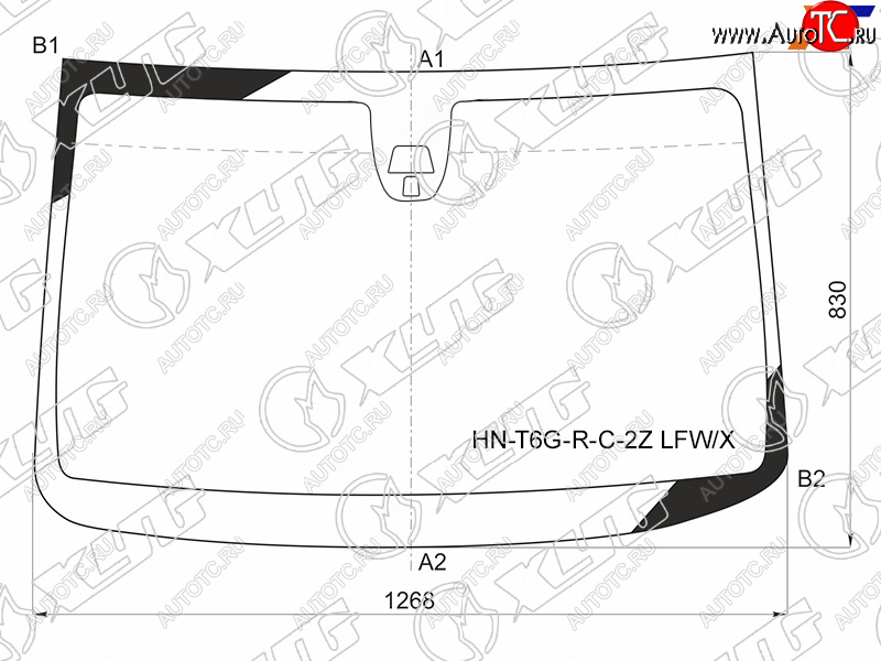 7 999 р. Стекло лобовое + 2 камеры HONDA N-WGN 5D HBK 13-19                                                   XYG HN-T6G-R-C-2Z LFW/X  с доставкой в г. Керчь
