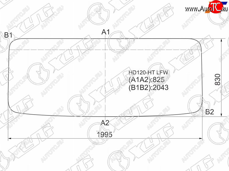 10 549 р. Стекло лобовое Hyundai HD120 97-18  HD170 97-18  HD250 97-18  HD270 97-18 XYG HD120-HT LFW  с доставкой в г. Керчь
