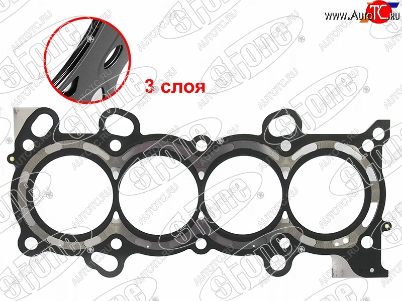 3 999 р. Прокладка ГБЦ K24Z1 STONE Honda CR-V RE1,RE2,RE3,RE4,RE5,RE7 дорестайлинг (2007-2010)  с доставкой в г. Керчь