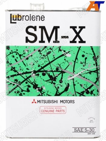 4 949 р. Масло моторное MITSUBISHI (металлическая канистра) SM-X 5W-30 4Л                                     MITSUBISHI MZ102565  с доставкой в г. Керчь. Увеличить фотографию 1