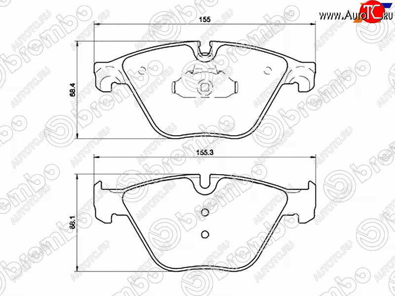 6 549 р. Колодки тормозные передние FL-FR SAT  BMW 5 серия  F10 (2009-2017) седан дорестайлинг, рестайлинг, седан  с доставкой в г. Керчь