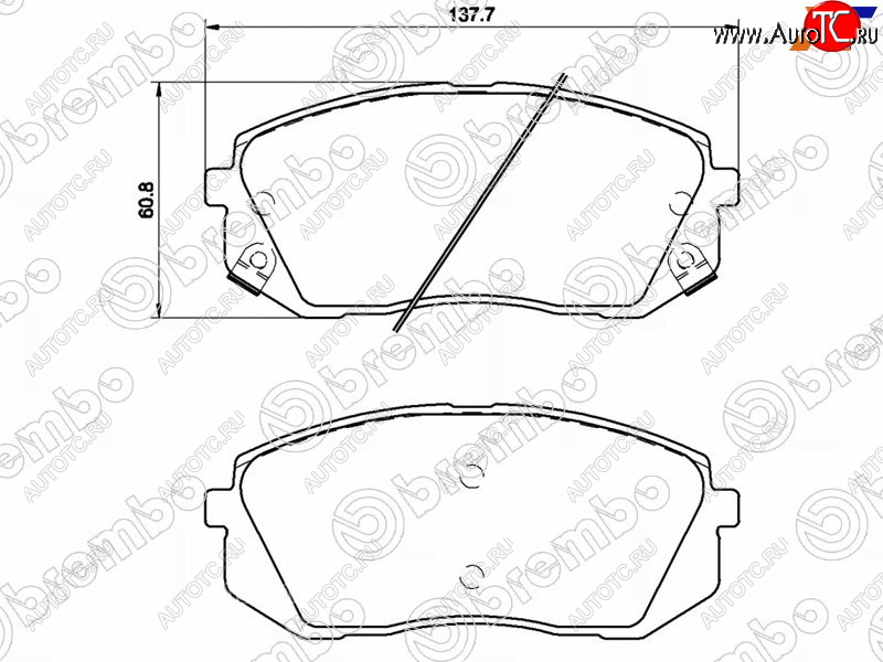 4 199 р. Колодки тормозные передние FL-FR SAT  Hyundai I40  1 VF - IX35 ( LM,  NU)  с доставкой в г. Керчь