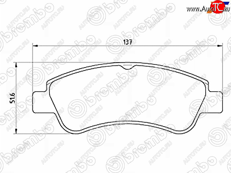 2 399 р. Колодки тормозные передние FL-FR SAT  Peugeot Partner  B9 (2008-2018) дорестайлинг, 1-ый рестайлинг, 2-ой рестайлинг  с доставкой в г. Керчь