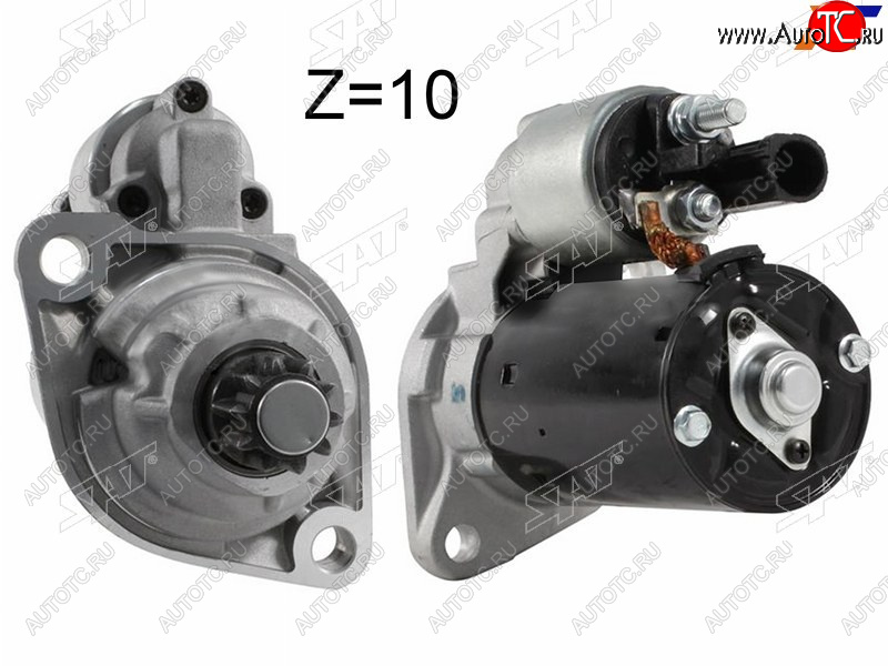 5 249 р. Стартер Audi A3 03-13 / Q3 11-19 / Skoda Octavia 04-13 / Rapid 12- / Volkswagen Golf 03-16 / Jetta 0 SAT ST-02M911023S, st02m911023s SAT ST-02M911023S  с доставкой в г. Керчь