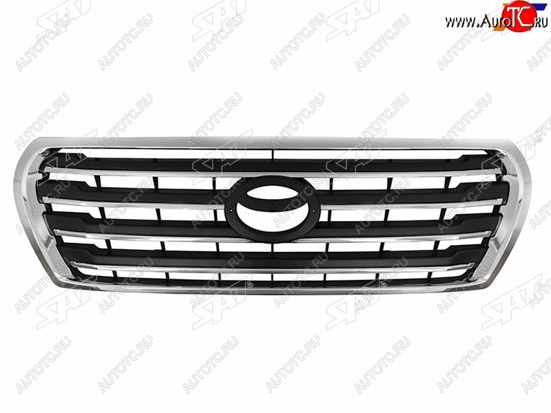 10 799 р. Решетка радиатора SAT Toyota Land Cruiser 200 1-ый рестайлинг (2012-2015) (молдинг хром)  с доставкой в г. Керчь