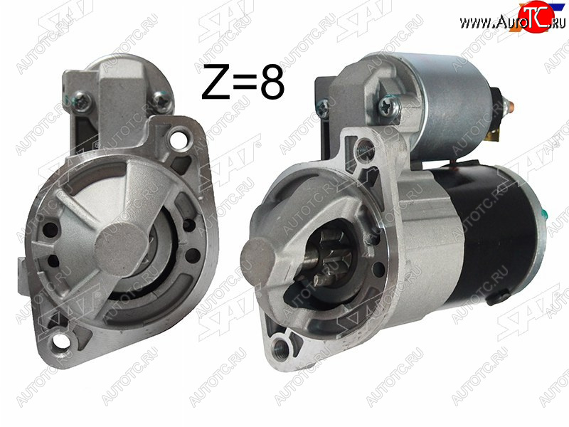 6 449 р. Стартер Mitsubishi Galant 96-12 / Lancer 02-10 / Outlander 02-09 / Airtrek 01-05 (1,4 kW/ Z=8) SAT ST-1810A001N, st1810a001n SAT ST-1810A001N  с доставкой в г. Керчь