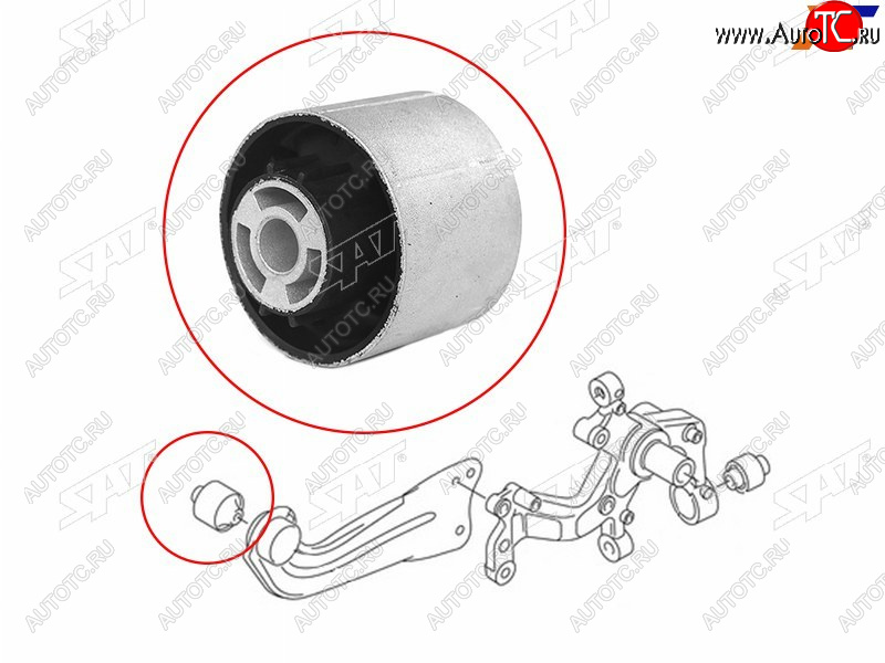 399 р. Сайлентблок Audi A3 03-19  Q3 11-19  Skoda Karoq 17-  Kodiaq 16-22  Octavia 04-20  Volkswagen G SAT ST-1K0505541D  с доставкой в г. Керчь