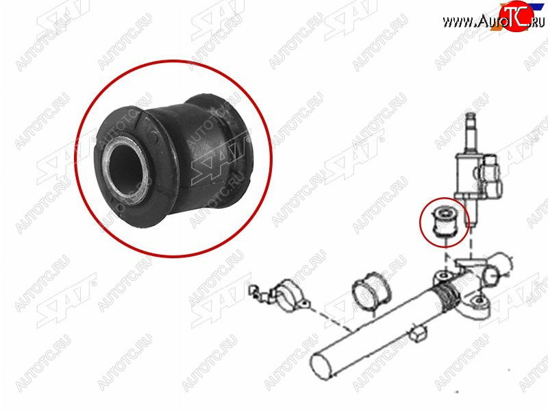 161 р. Втулка рулевой рейки Subaru Forester 07-13  Impreza 07-12  Legacy 09-15  Outback 09-15 SAT ST-34112-AG00A-9E  с доставкой в г. Керчь