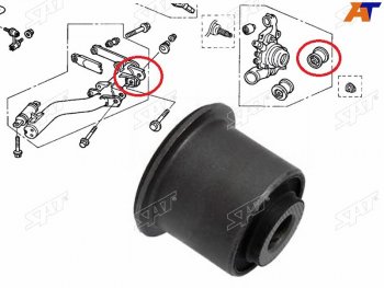 Сайлентблок Honda Civic 05-12  Civic USA 05-08  Crossroad 07-10 SAT ST-52210-SNA-A50-U