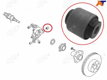 Сайлентблок Infiniti FX35 02-08  Nissan Murano 02-08  Infiniti FX45 02-09  Nissan Elgrand 02-10  SAT ST-55157-CA000