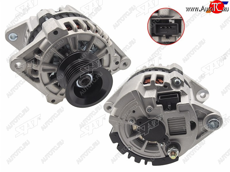 10 499 р. Генератор DAEWOO ESPERO 95-99NEXIA 1.5 95-99 A15G15MF 12V 80A(квадратная фишка) SAT ST-85-0078  с доставкой в г. Керчь