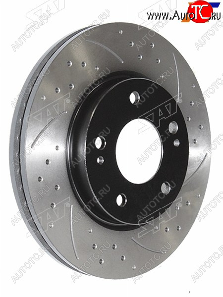 7 299 р. Диски тормозные передние перфорированный Ø276 SAT  Mitsubishi Airtek - Outlander  CU  с доставкой в г. Керчь