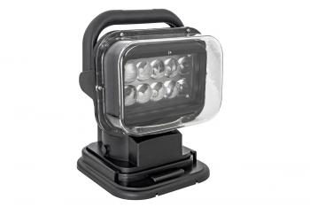 8 029 р. Фара-искатель 12V 50W LED с дистанционным управлением, черный (200х240х200мм) China ch001-bl  с доставкой в г. Керчь. Увеличить фотографию 4