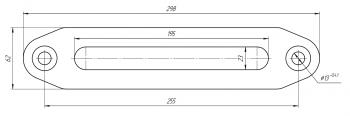 2 699 р. Клюз для лебёдки алюминиевый под синтетический трос RUNVA afl001  с доставкой в г. Керчь. Увеличить фотографию 2