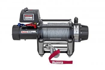 82 839 р. Лебёдка автомобильная электрическая 12V Runva 12500 lbs 5670 кг MAX влагозащищенная, стальной трос RUNVA ewb12500maxs  с доставкой в г. Керчь. Увеличить фотографию 8