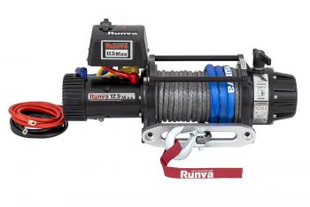 99 289 р. Лебёдка автомобильная электрическая 12V Runva 12500 lbs 5670 кг MAX влагозащищенная, синтетический трос RUNVA ewb12500maxssr  с доставкой в г. Керчь. Увеличить фотографию 6