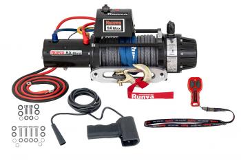 86 929 р. Лебёдка автомобильная электрическая 12V Runva 9500 lbs 4350 кг MAX влагозащищенная, синтетический трос RUNVA ewb9500maxssr  с доставкой в г. Керчь. Увеличить фотографию 7