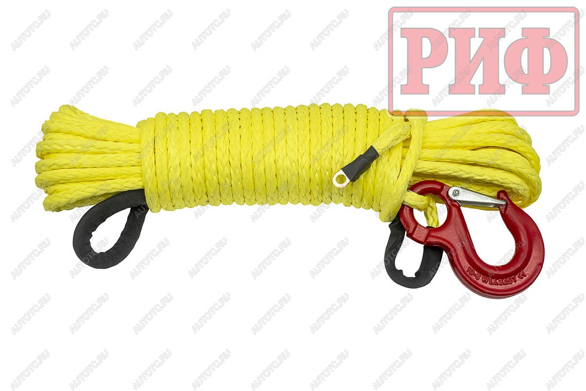8 159 р. Трос для лебёдки синтетический РИФ 10 мм25 м (готовый) РИФ rope10mm25m  с доставкой в г. Керчь