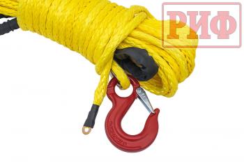 10 729 р. Трос для лебёдки синтетический РИФ 13 мм23 м (готовый) РИФ rope13mm23m  с доставкой в г. Керчь. Увеличить фотографию 2