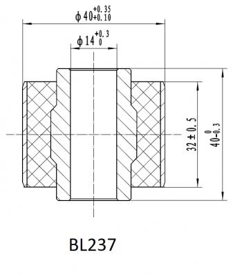 1 329 р. Втулка амортизатора РИФ SA237 (с маркировкой 1) нижняя РИФ bl237  с доставкой в г. Керчь. Увеличить фотографию 2