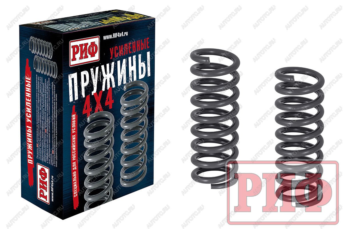 11 759 р. Пружины РИФ передние Jeep Grand Cherokee WK +50 кг кг лифт 30 мм РИФ 15-010b  с доставкой в г. Керчь
