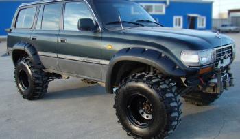 21 449 р. Расширители колёсных арок Toyota Land Cruiser 80 (130 мм) Fenders tlc-82  с доставкой в г. Керчь. Увеличить фотографию 1