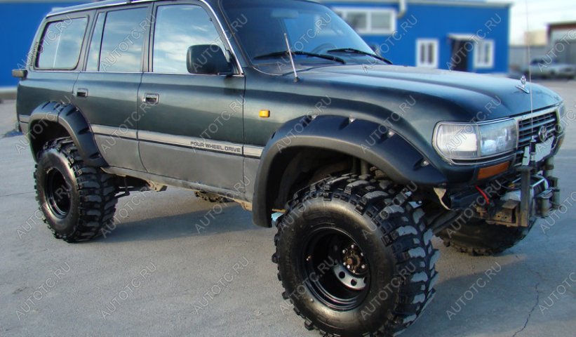 21 449 р. Расширители колёсных арок Toyota Land Cruiser 80 (130 мм) Fenders tlc-82  с доставкой в г. Керчь