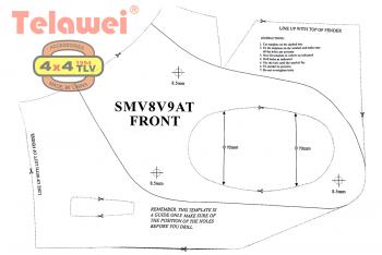 16 299 р. Шноркель Telawei для Mitsubishi Pajero 2006+ 3.8 V6, 3.2D Telawei smv8v9a  с доставкой в г. Керчь. Увеличить фотографию 5