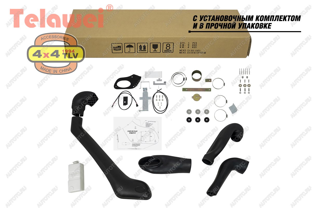 16 299 р. Шноркель Telawei для Mitsubishi Pajero 2006+ 3.8 V6, 3.2D Telawei smv8v9a  с доставкой в г. Керчь