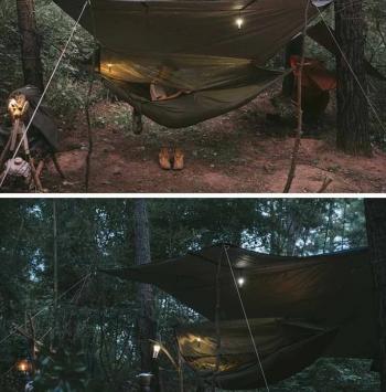 7 169 р. Гамак Naturehike, туристический, с москитной сеткой, коричневый Naturehike nh22dc004-sibr  с доставкой в г. Керчь. Увеличить фотографию 4