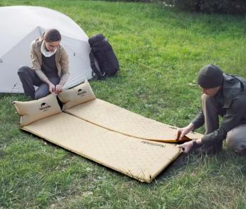 3 019 р. Коврик самонадувающийся с подушкой Naturehike, 185х60х2,5 см, синий Naturehike nh15q002-d-blsn  с доставкой в г. Керчь. Увеличить фотографию 5