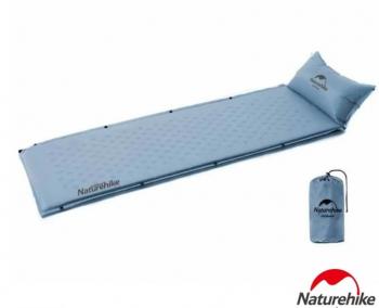 3 019 р. Коврик самонадувающийся с подушкой Naturehike, 185х60х2,5 см, синий Naturehike nh15q002-d-blsn  с доставкой в г. Керчь. Увеличить фотографию 6