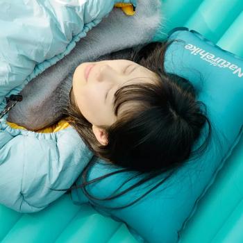 1 409 р. Подушка самонадувающаяся Naturehike 46х27х9,5 см, голубая Naturehike nh17a001-l-lb  с доставкой в г. Керчь. Увеличить фотографию 7