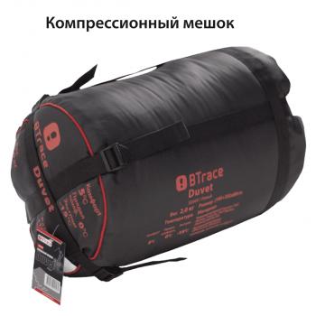 4 749 р. Мешок спальный BTrace Duvet (Левый, СерыйСиний), (ТК: 0C) BTrace s0569  с доставкой в г. Керчь. Увеличить фотографию 7