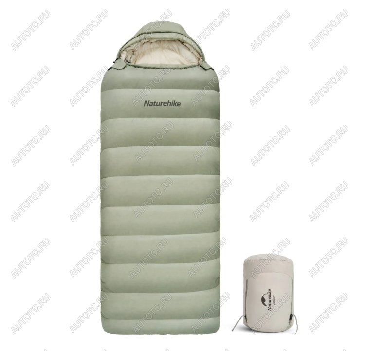 39 469 р. Мешок спальный Naturehike XS1000, 220х85 см, (правый) (ТК: -10C), зелёный Naturehike cnh22sd008-gr1000xs  с доставкой в г. Керчь