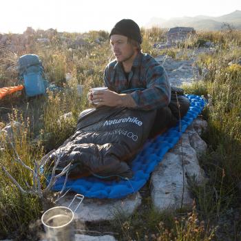 21 949 р. Мешок спальный Naturehike Ultralight CW400 L , 220х85 см, (правый) (ТК: +5C), черный Naturehike nh18c400-d-bll  с доставкой в г. Керчь. Увеличить фотографию 9