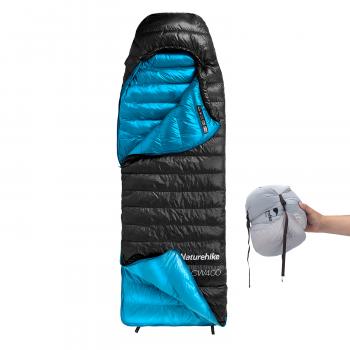 21 949 р. Мешок спальный Naturehike Ultralight CW400 L , 220х85 см, (правый) (ТК: +5C), черный Naturehike nh18c400-d-bll  с доставкой в г. Керчь. Увеличить фотографию 3