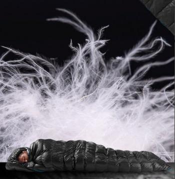 12 999 р. Мешок спальный Naturehike Ultralight CWZ400 L, 220х85 см, (правый) (ТК: +7C), черный Naturehike nh19w400-z-bll  с доставкой в г. Керчь. Увеличить фотографию 4