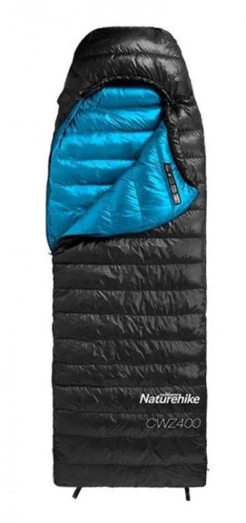 12 999 р. Мешок спальный Naturehike Ultralight CWZ400 L, 220х85 см, (правый) (ТК: +7C), черный Naturehike nh19w400-z-bll  с доставкой в г. Керчь. Увеличить фотографию 1