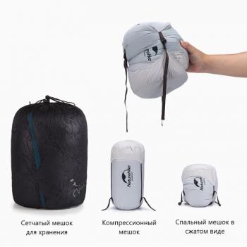 10 899 р. Мешок спальный Naturehike Ultralight CWZ400 M, 210х75 см, (правый) (ТК: +7C), желтый Naturehike nh19w400-z-yem  с доставкой в г. Керчь. Увеличить фотографию 4