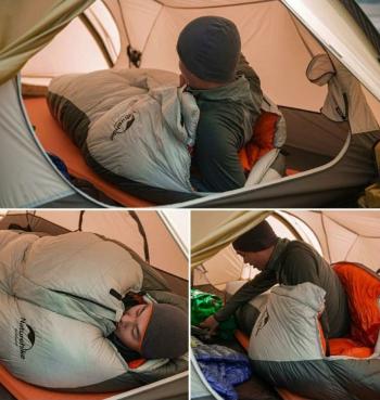 65 569 р. Мешок спальный Naturehike Arctic-17, 200х75 см, (ТК: -17C), серебристый Naturehike nh19yd005-sil1000g  с доставкой в г. Керчь. Увеличить фотографию 5