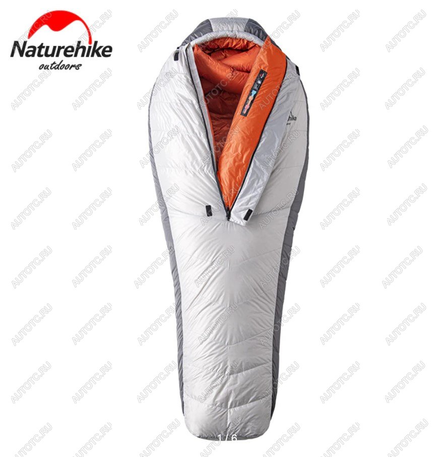 65 569 р. Мешок спальный Naturehike Arctic-17, 200х75 см, (ТК: -17C), серебристый Naturehike nh19yd005-sil1000g  с доставкой в г. Керчь